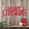 Glitzhome® 24" Red Merry Christmas Metal Wall Décor